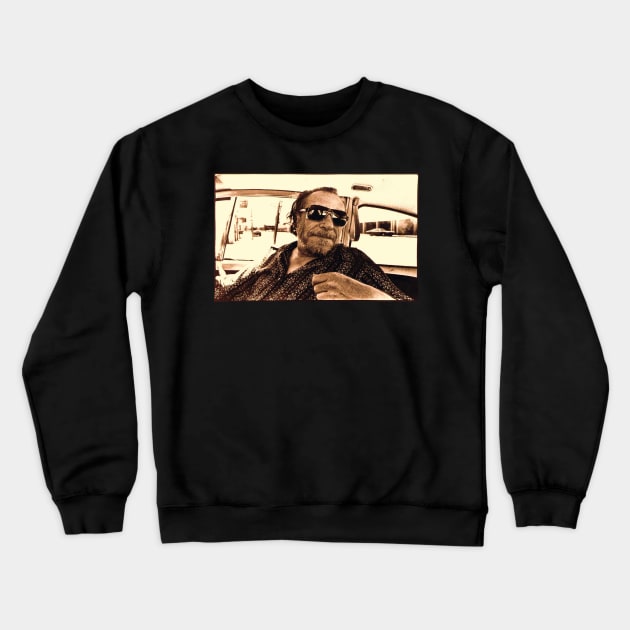 Henry Charles Bukowski, The Great Crewneck Sweatshirt by BokeeLee